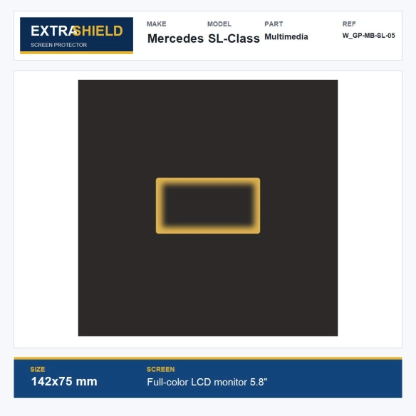 Mercedes SL-Class Multimedia ExtraShield Screen Protector