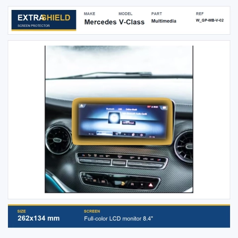 Mercedes V-Class Multimedia ExtraShield Screen Protector