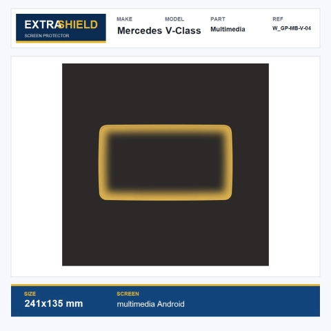 Mercedes V-Class Multimedia ExtraShield Screen Protector
