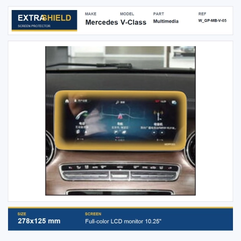 Mercedes V-Class Multimedia ExtraShield Screen Protector