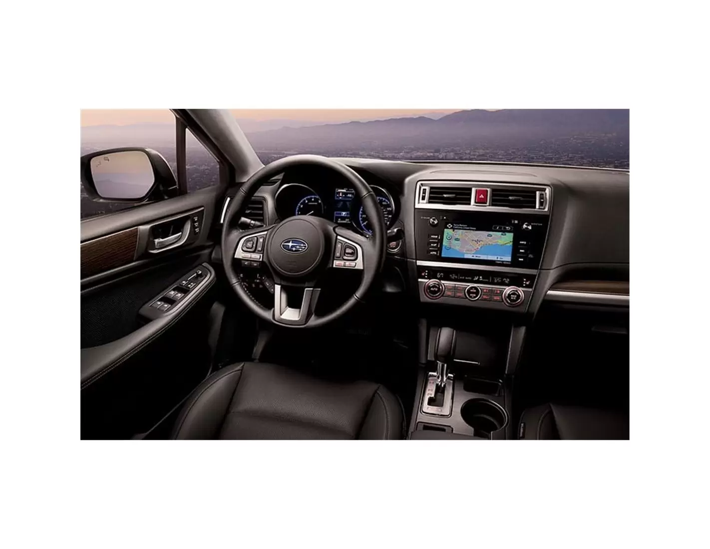 Subaru Legacy 2015-2017 Mittelkonsole Armaturendekor Cockpit Dekor 37-Teilige - 1- Cockpit Dekor Innenraum