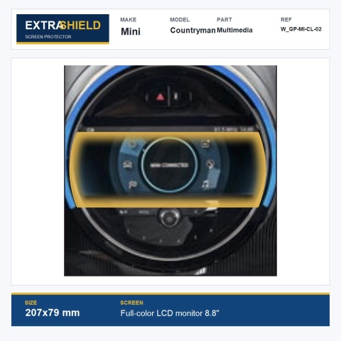 Mini Countryman Multimedia ExtraShield Screen Protector