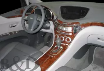 Subaru Tribeca 2006-2014 3D Inleg dashboard Interieurset aansluitend en pasgemaakt op he 52-Teile
