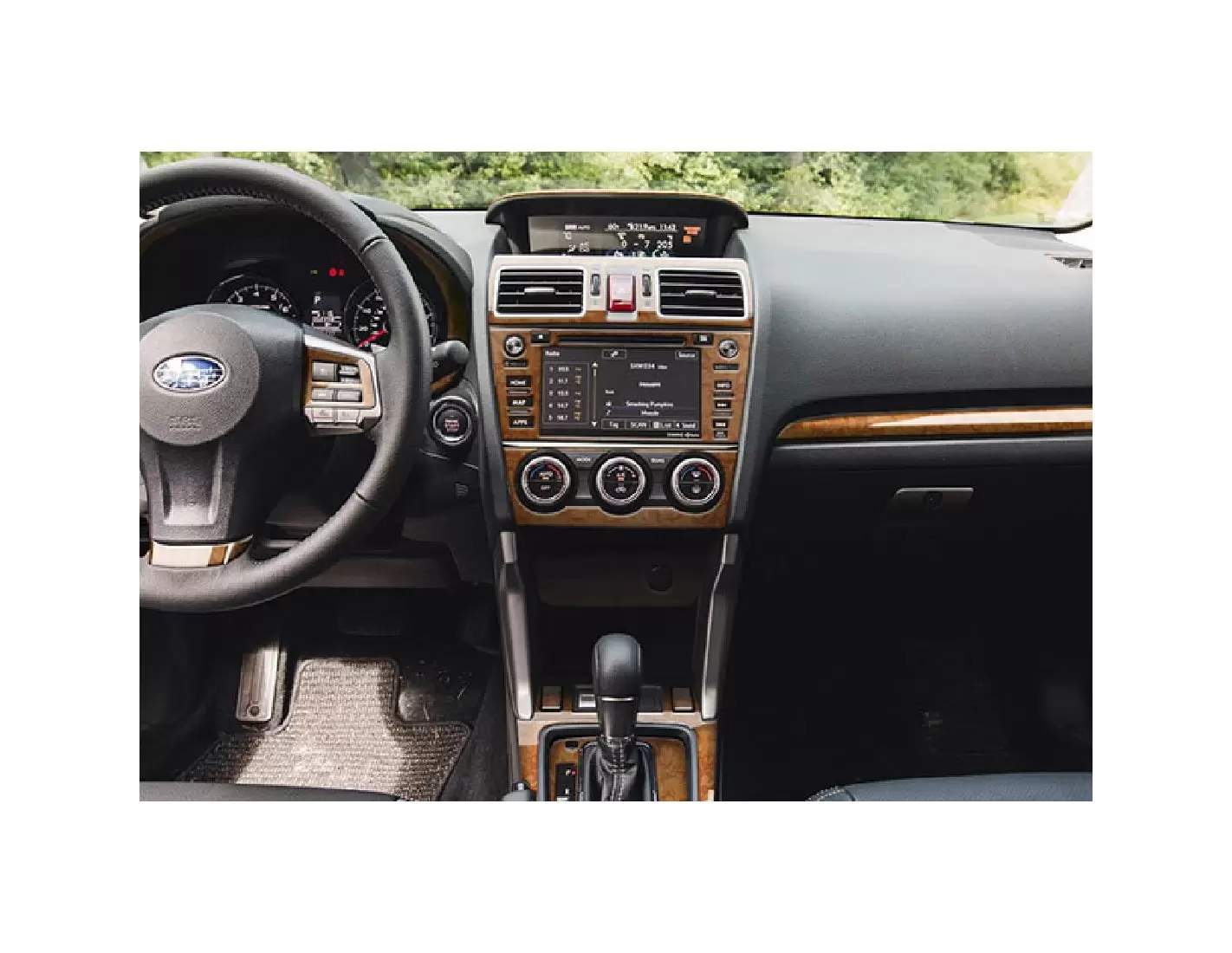 Subaru XV Crosstrek 2012-2017 3D Inleg dashboard Interieurset aansluitend en pasgemaakt op he 51-Teile