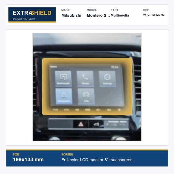 Mitsubishi Montero Sport Multimedia ExtraShield Screen Protector
