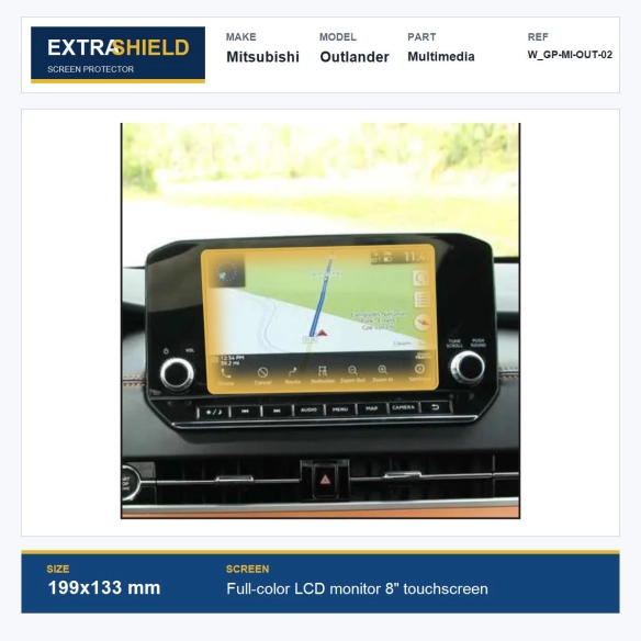 Mitsubishi Outlander Multimedia ExtraShield Screen Protector