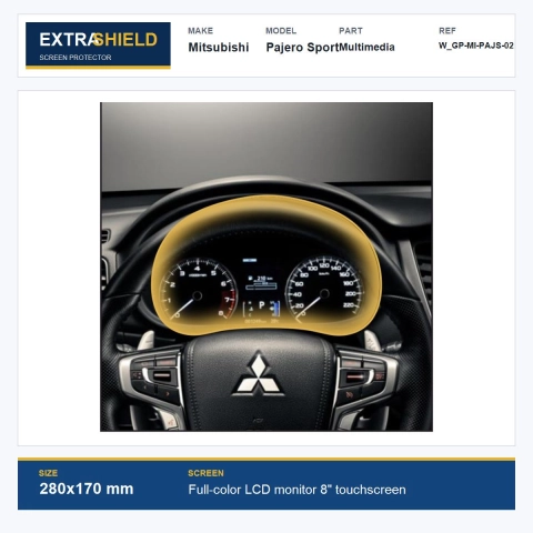 Mitsubishi Pajero Sport Multimedia ExtraShield Screen Protector