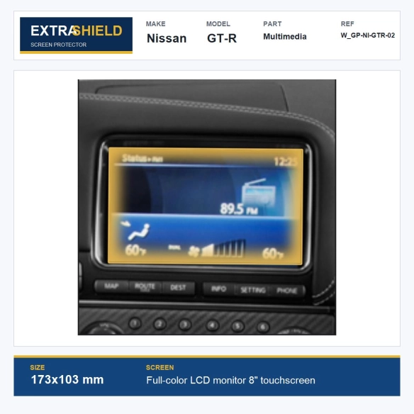 Nissan GT-R Multimedia ExtraShield Screen Protector