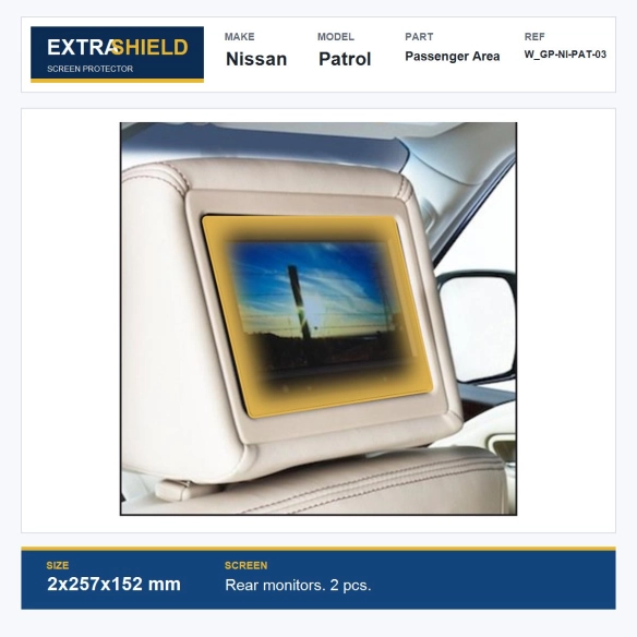 Nissan Patrol Passenger Area ExtraShield Screen Protector