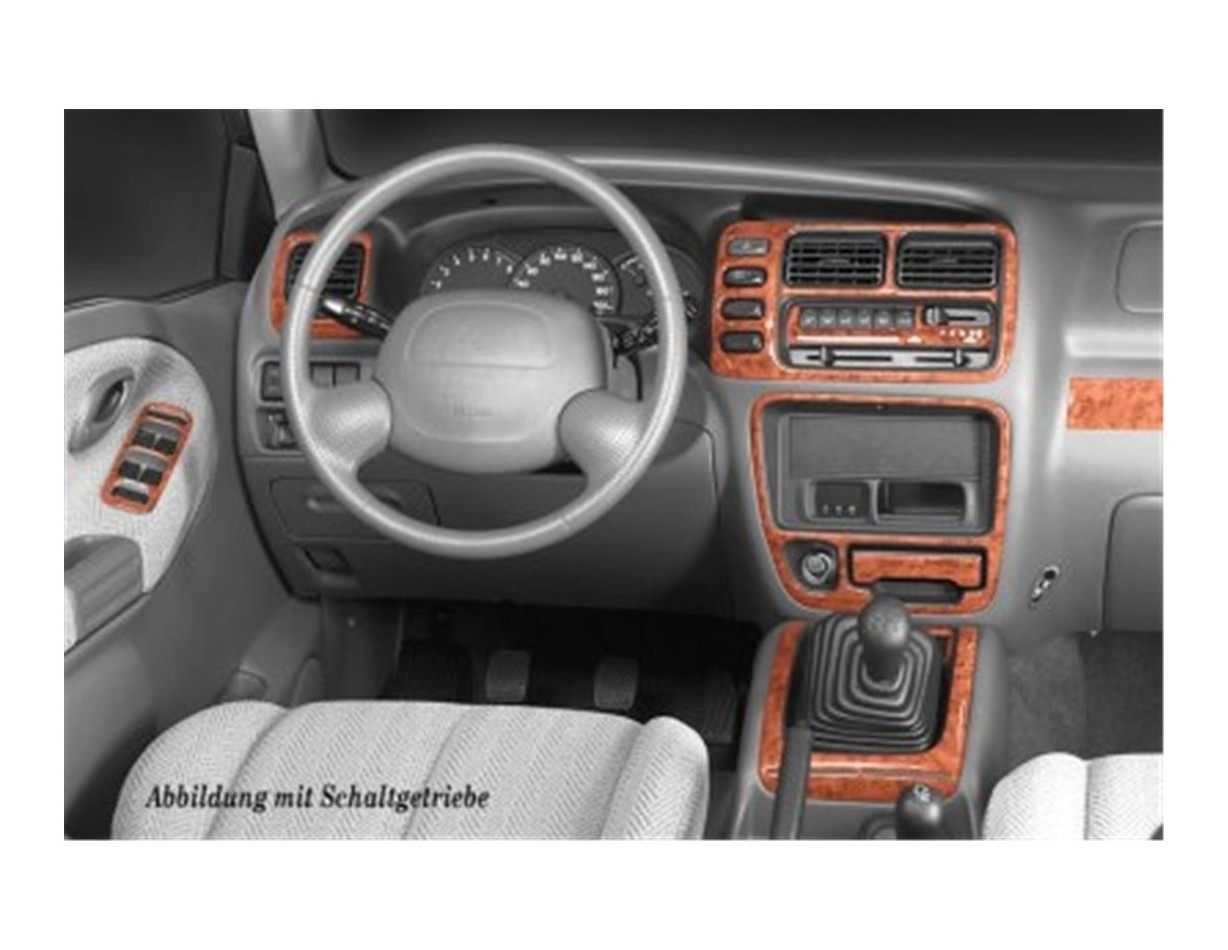 Suzuki Grand vitara 4x4 98-05 Mittelkonsole Armaturendekor Cockpit Dekor 16-Teilige - 1- Cockpit Dekor Innenraum