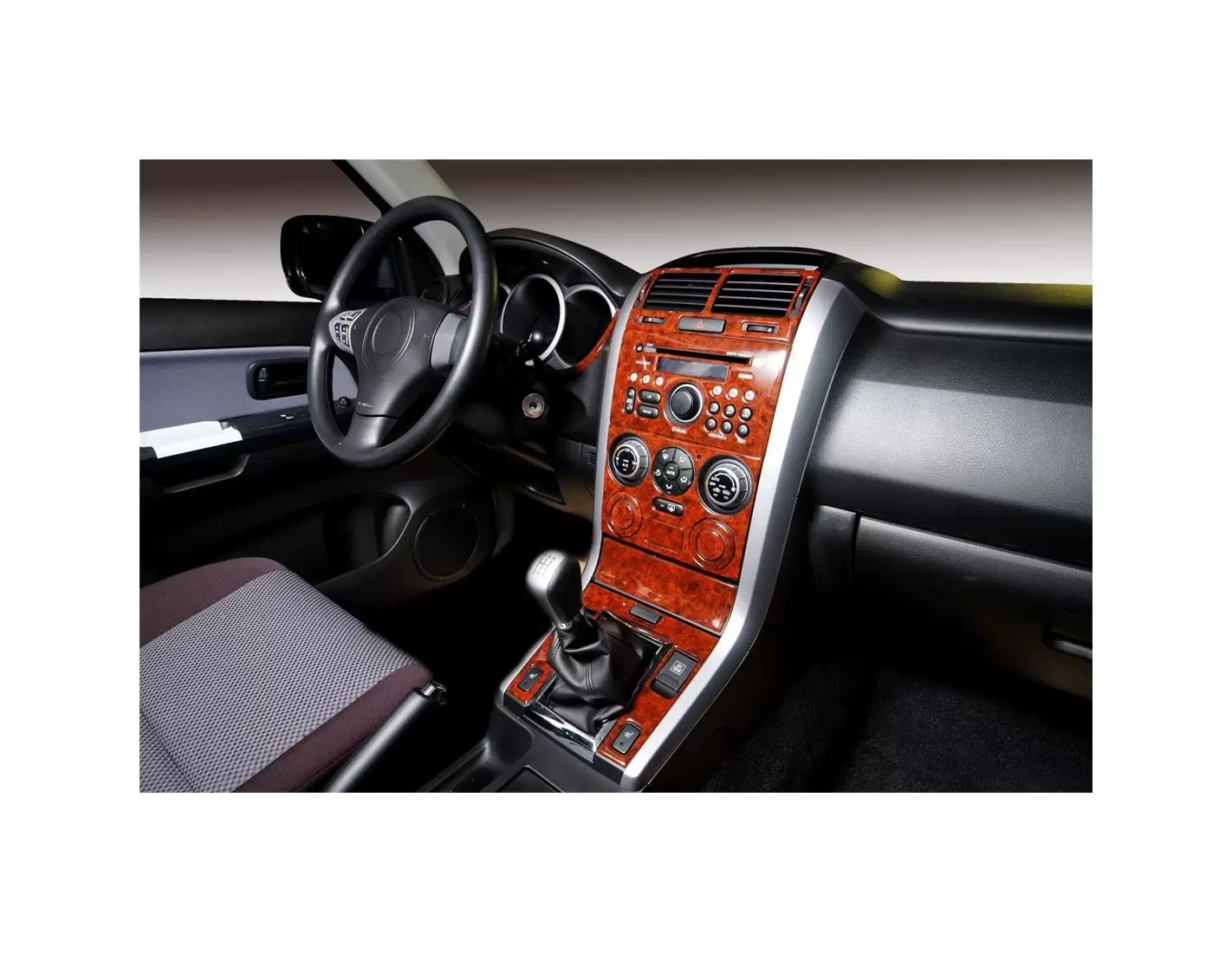 Suzuki Grand vitara 4x4 09.2005 3M 3D Interior Dashboard Trim Kit Dash Trim Dekor 12-Parts