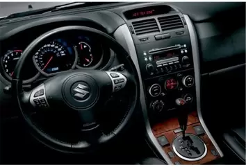 Suzuki Grand vitara 4x4 09.2005 3M 3D Interior Dashboard Trim Kit Dash Trim Dekor 16-Parts