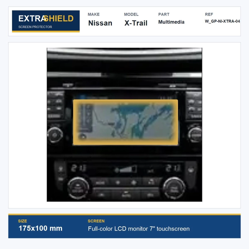 Nissan X-Trail Multimedia ExtraShield Screen Protector
