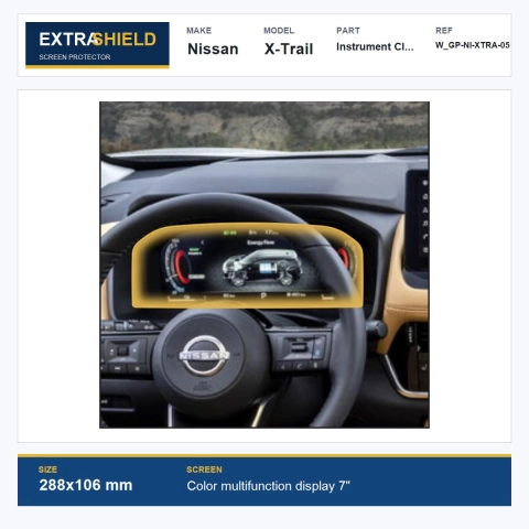 Nissan X-Trail Instrument Cluster ExtraShield Screen Protector