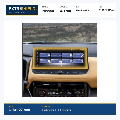 Nissan X-Trail Multimedia ExtraShield Screen Protector