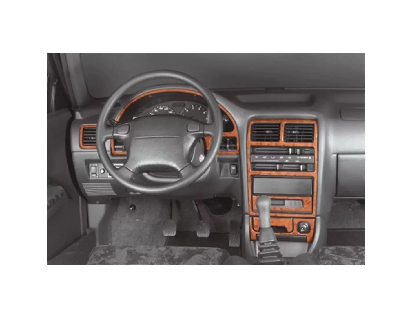 Suzuki Swift 09.91-11.96 3D Decor de carlinga su interior del coche 8-Partes