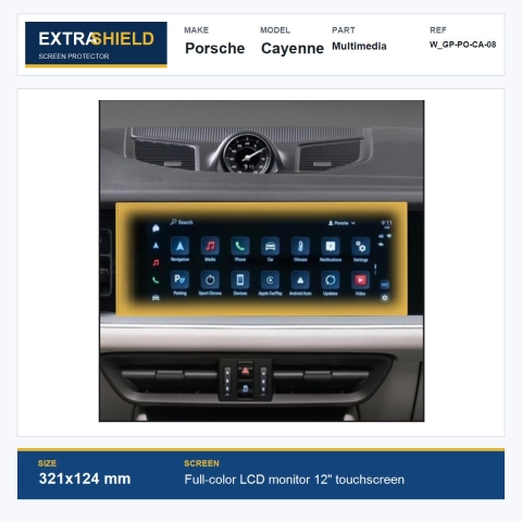 Porsche Cayenne Multimedia ExtraShield Screen Protector