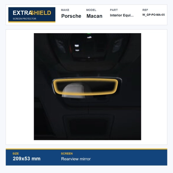 Porsche Macan Interior Equipment ExtraShield Screen Protector