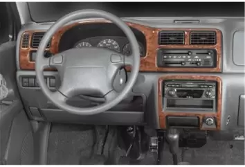 Suzuki Wagon R 10.97-09.00 3M 3D Interior Dashboard Trim Kit Dash Trim Dekor 4-Parts