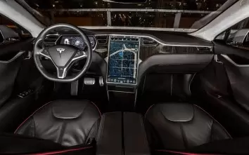 TESLA MODEL S 2012- 3D Decor de carlinga su interior del coche 23-Partes