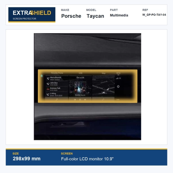 Porsche Taycan Multimedia ExtraShield Screen Protector