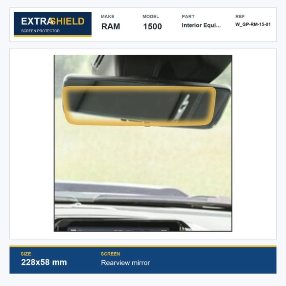 RAM 1500 Interior Equipment ExtraShield Screen Protector
