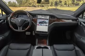 TESLA MODEL X 2016- 3D Decor de carlinga su interior del coche 23-Partes
