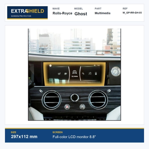 Rolls-Royce Ghost Multimedia ExtraShield Screen Protector