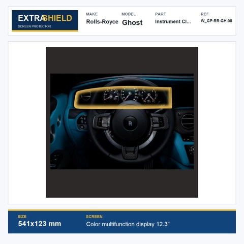 Rolls-Royce Ghost Instrument Cluster ExtraShield Screen Protector