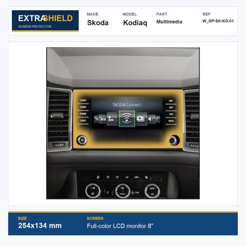 Skoda Kodiaq Multimedia ExtraShield Screen Protector