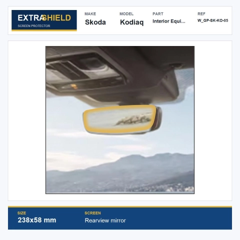 Skoda Kodiaq Interior Equipment ExtraShield Screen Protector