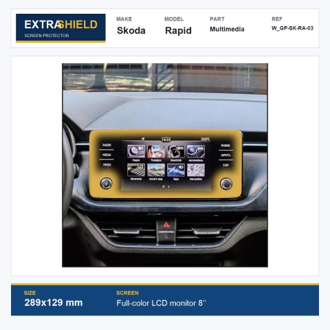 Skoda Rapid Multimedia ExtraShield Screen Protector