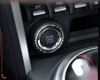 Toyota 86 2017-2021 Kit Rivestimento Cruscotto all'interno del veicolo Cruscotti personalizzati 25-Decori