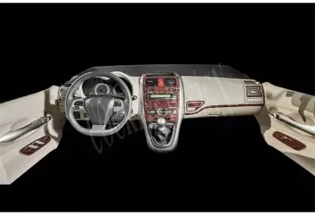 Toyota Auris 01.2008 Kit Rivestimento Cruscotto all'interno del veicolo Cruscotti personalizzati 16-Decori