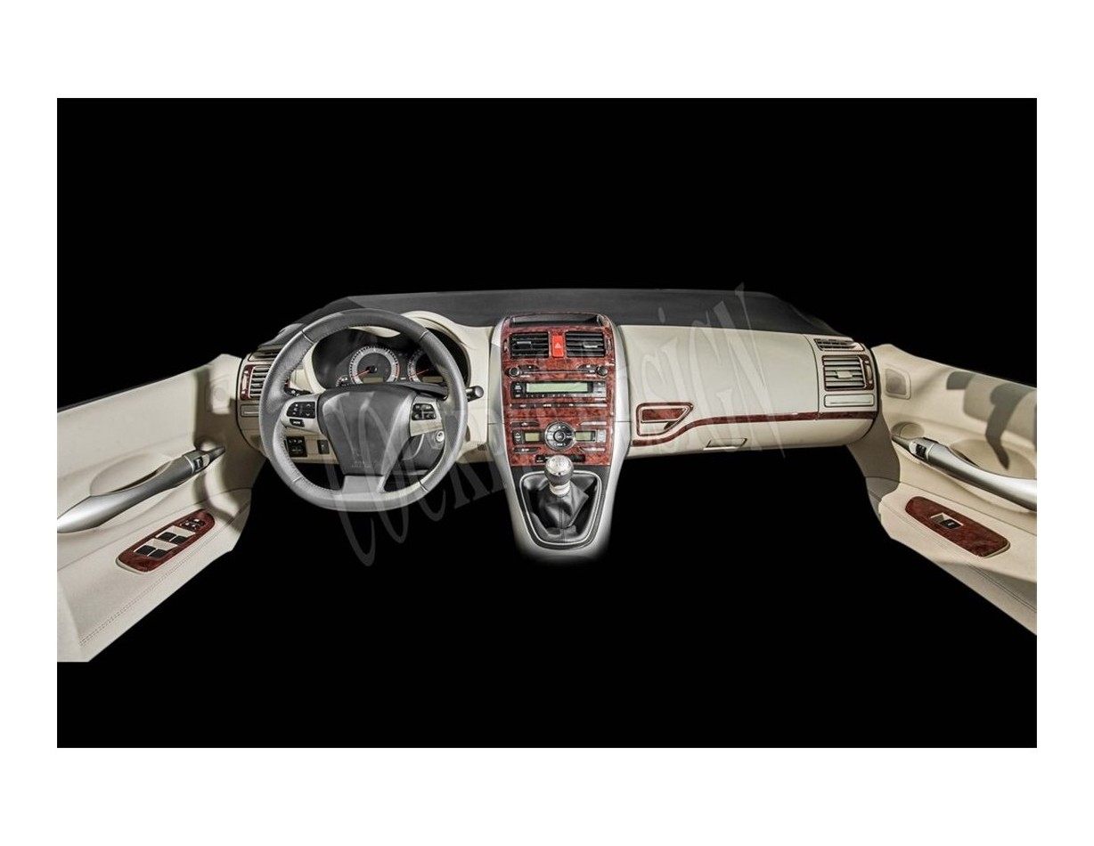 Toyota Auris 01.2008 3D Inleg dashboard Interieurset aansluitend en pasgemaakt op he 16 -Teile