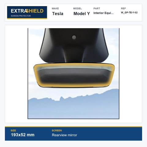Tesla Model Y Interior Equipment ExtraShield Screen Protector