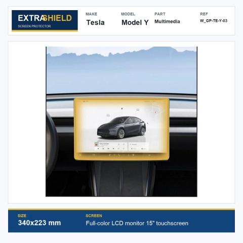 Tesla Model Y Multimedia ExtraShield Screen Protector