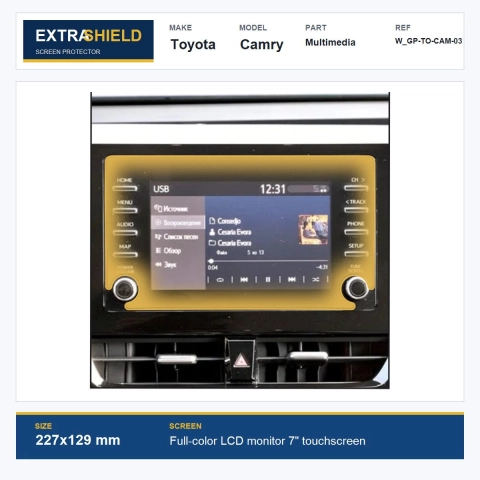 Toyota Camry Multimedia ExtraShield Screen Protector