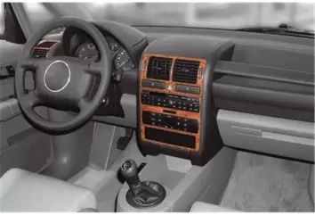 Audi A2 02.00-01.05 3D Decor de carlinga su interior del coche 8-Partes