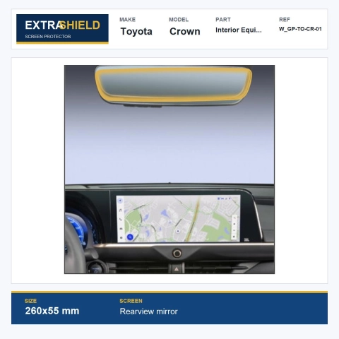 Toyota Crown Interior Equipment ExtraShield Screen Protector