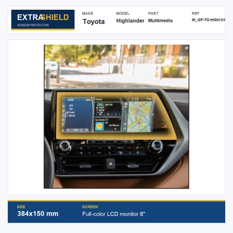 Toyota Highlander Multimedia ExtraShield Screen Protector