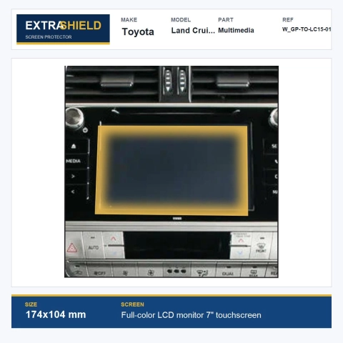 Toyota Land Cruiser Prado Multimedia ExtraShield Screen Protector