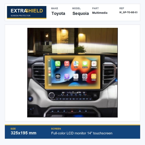 Toyota Sequoia Multimedia ExtraShield Screen Protector