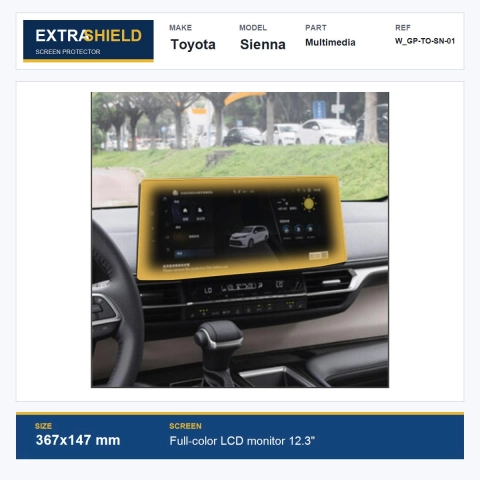 Toyota Sienna Multimedia ExtraShield Screen Protector