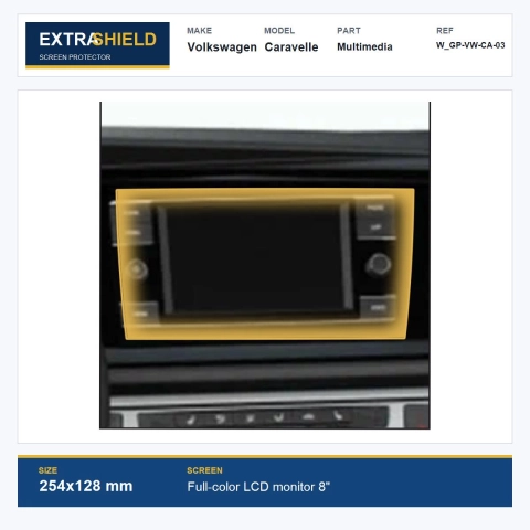 Volkswagen Caravelle Multimedia ExtraShield Screen Protector