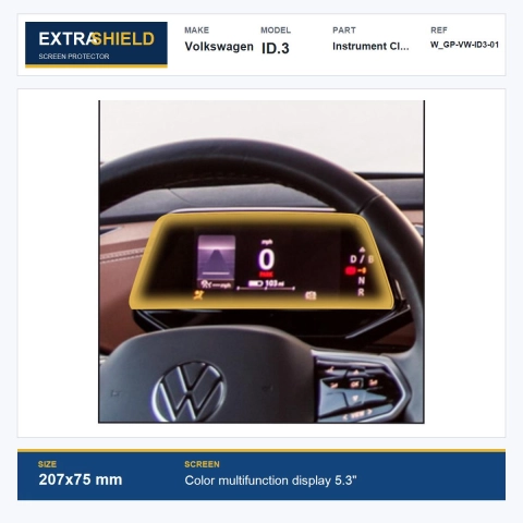 Volkswagen ID.3 Instrument Cluster ExtraShield Screen Protector