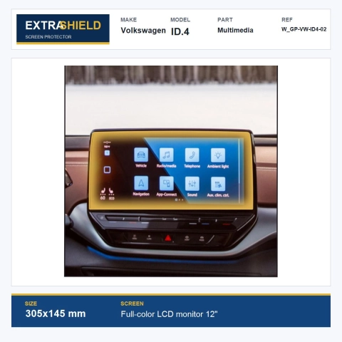 Volkswagen ID.4 Multimedia ExtraShield Screen Protector