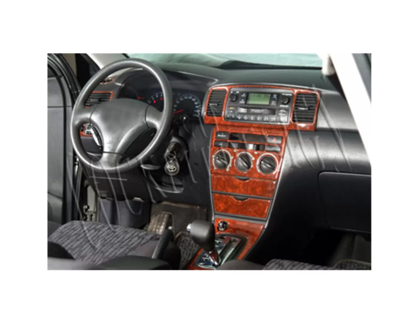 Toyota Corolla 03.02-05.04 3M 3D Interior Dashboard Trim Kit Dash Trim Dekor 18-Parts