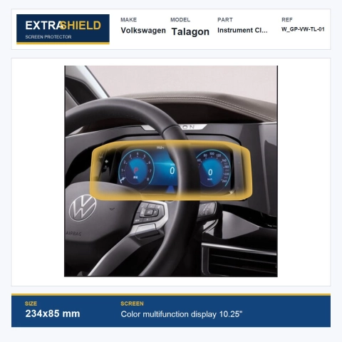 Volkswagen Talagon Instrument Cluster ExtraShield Screen Protector