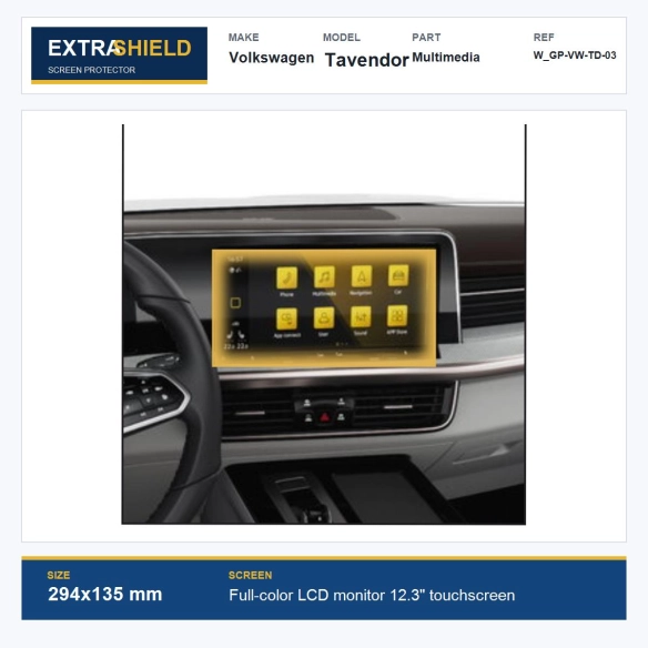 Volkswagen Tavendor Multimedia ExtraShield Screen Protector